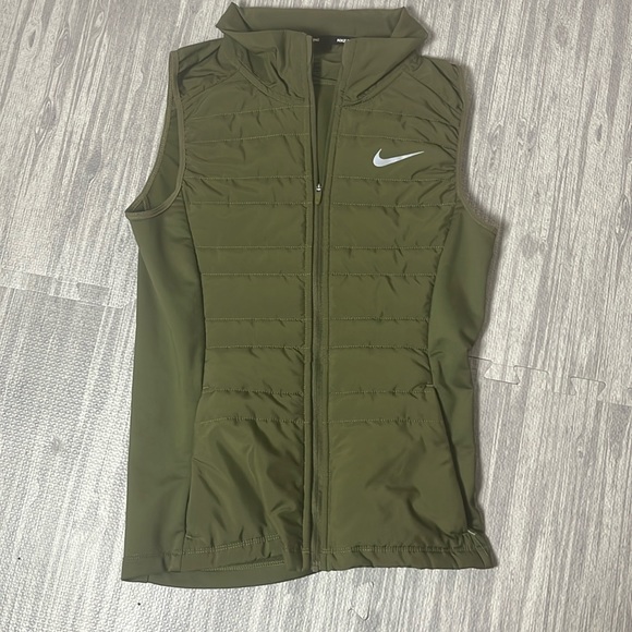 Nike Jackets & Blazers - Nike Running Vest Size XS Military Green